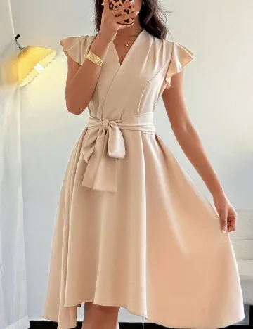 Rochie scurta SHEIN, crem