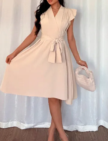 Rochie scurta SHEIN, crem