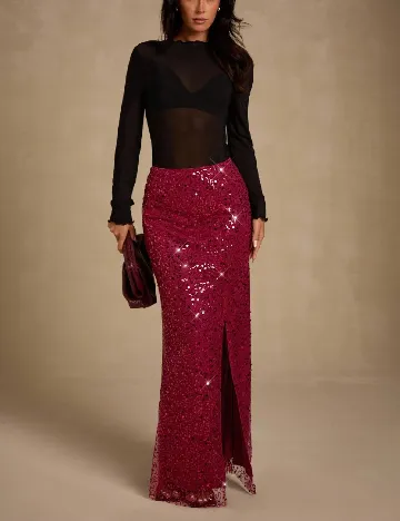 Fusta SHEIN, visiniu