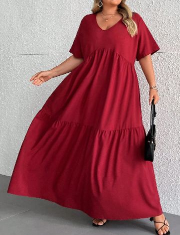 Rochie lunga SHEIN CURVE, roz