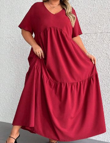 Rochie lunga SHEIN CURVE, roz