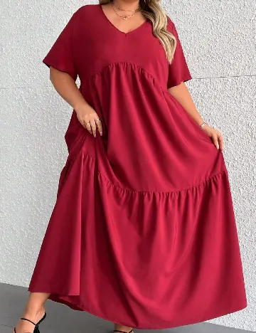 Rochie lunga SHEIN CURVE, roz