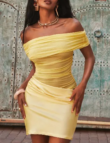 Rochie scurta SHEIN, galben