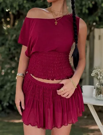 Compleu SHEIN, visiniu