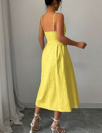 Rochie medie SHEIN, galben