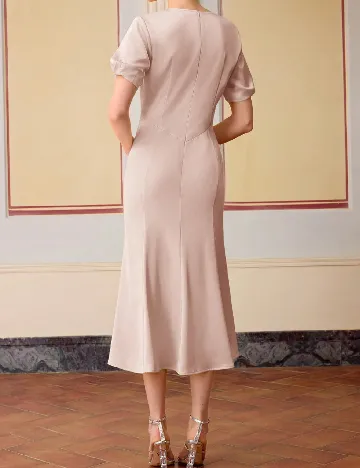 Rochie lunga MOTF, roz pal