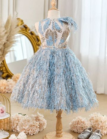 Compleu Shein Kids, crem/albastru