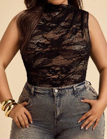 Body SHEIN CURVE, negru