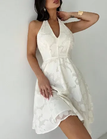 Rochie scurta SHEIN, ecru