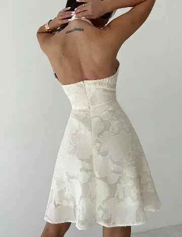 Rochie scurta SHEIN, ecru