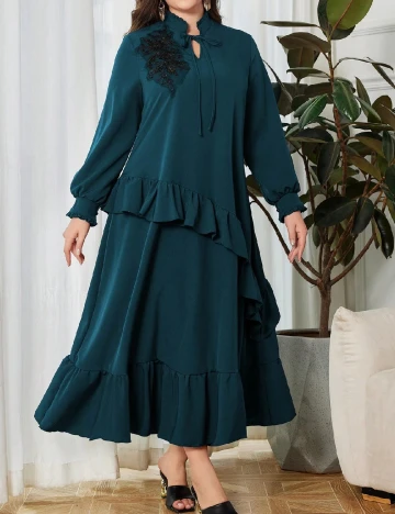 Rochie lunga SHEIN CURVE, albastru