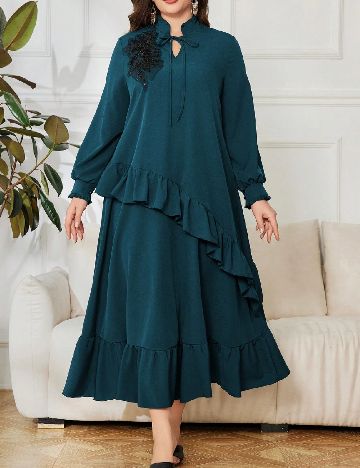 Rochie lunga SHEIN CURVE, albastru