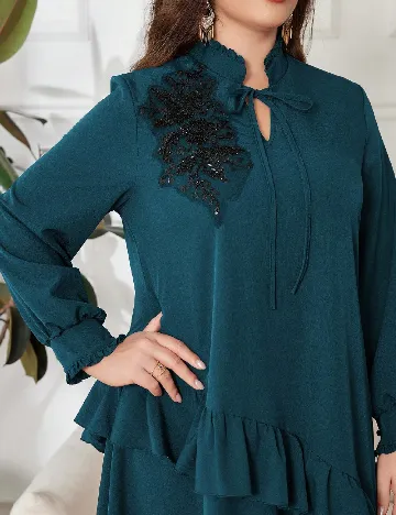 Rochie lunga SHEIN CURVE, albastru