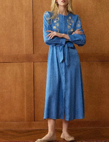 Rochie medie SHEIN, albastru