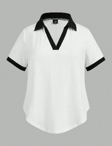 Tricou SHEIN CURVE, alb