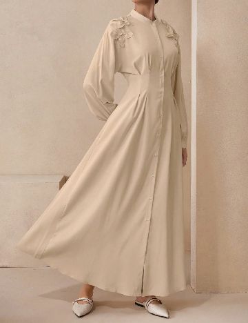 Rochie lunga SHEIN, crem