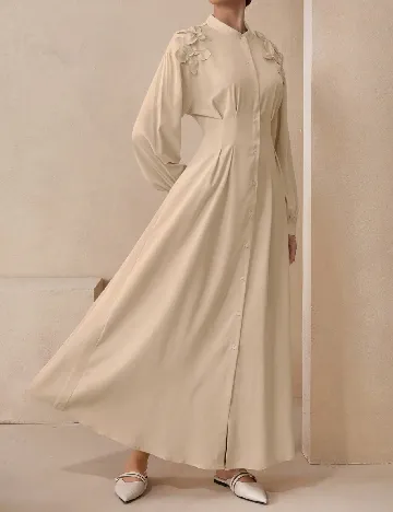 Rochie lunga SHEIN, crem