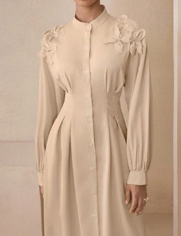 Rochie lunga SHEIN, crem