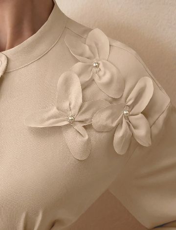 Rochie lunga SHEIN, crem