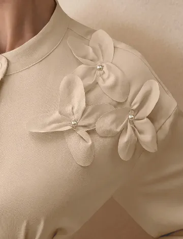 Rochie lunga SHEIN, crem