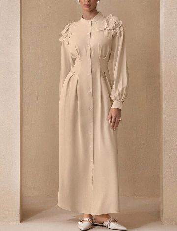 Rochie lunga SHEIN, crem