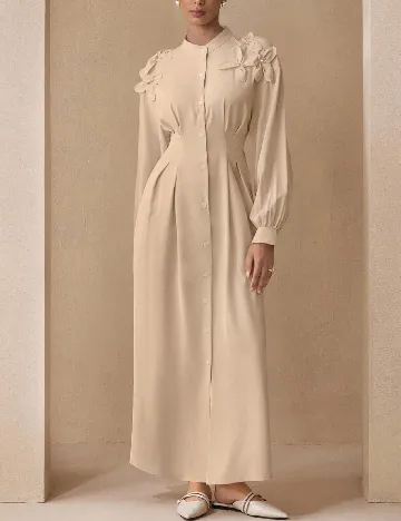 Rochie lunga SHEIN, crem