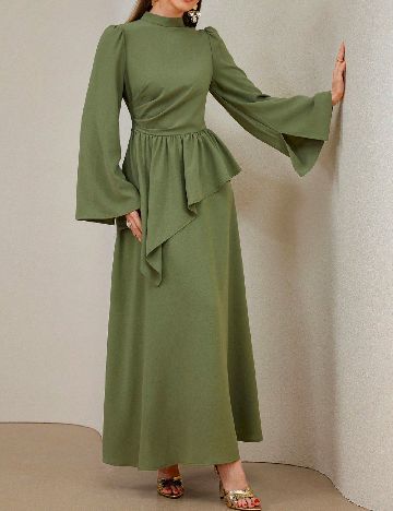 Rochie lunga SHEIN, verde