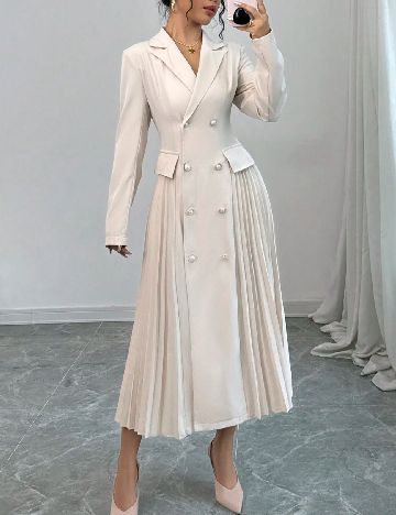 Rochie medie SHEIN, crem