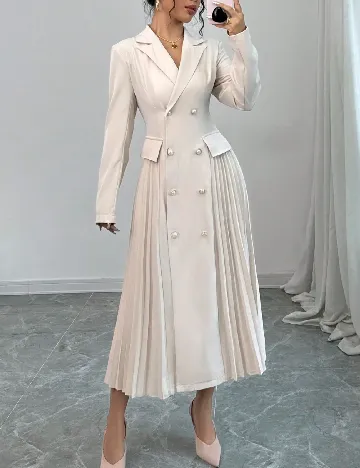 Rochie medie SHEIN, crem