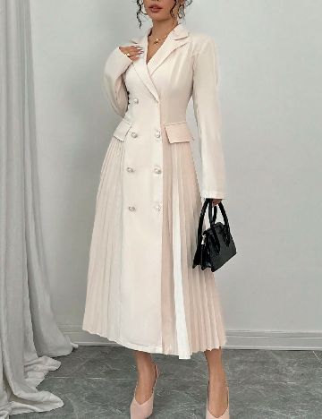 Rochie medie SHEIN, crem