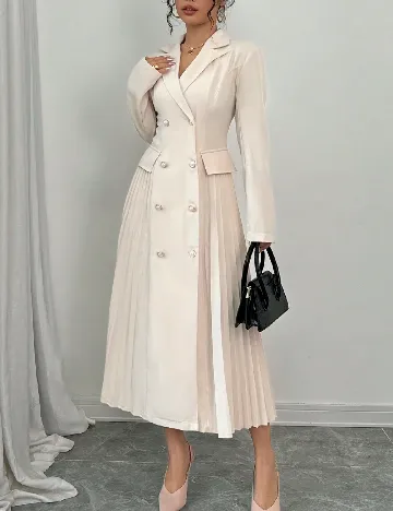 Rochie medie SHEIN, crem