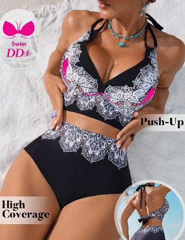 Costum de baie SHEIN, negru