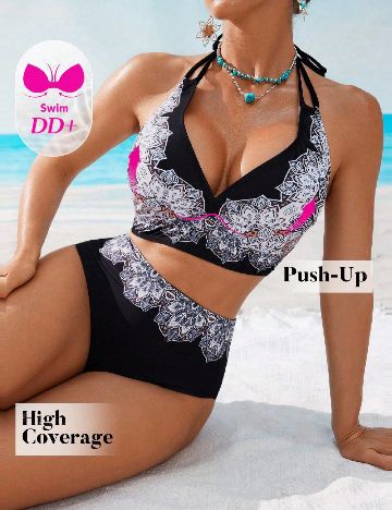 Costum de baie SHEIN, negru