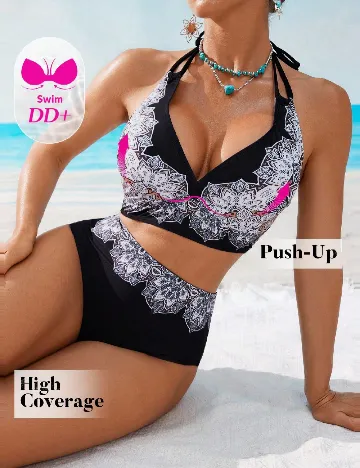 Costum de baie SHEIN, negru