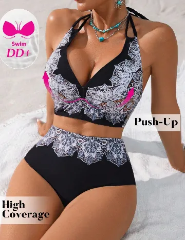 Costum de baie SHEIN, negru