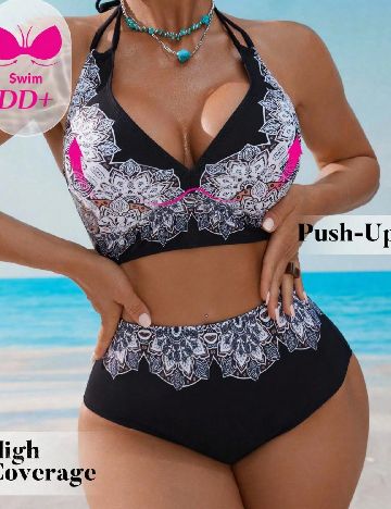 Costum de baie SHEIN, negru