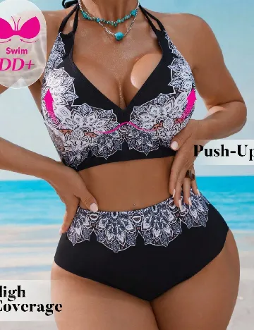 Costum de baie SHEIN, negru