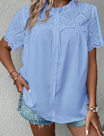 Camasa SHEIN CURVE, albastru