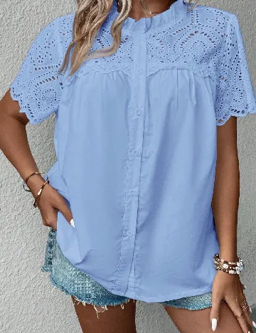 Camasa SHEIN CURVE, albastru