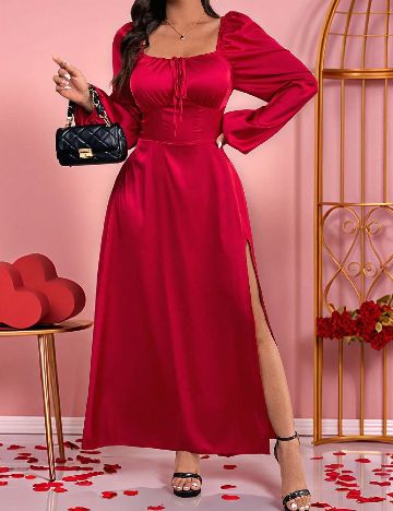 Rochie lunga SHEIN CURVE, rosu