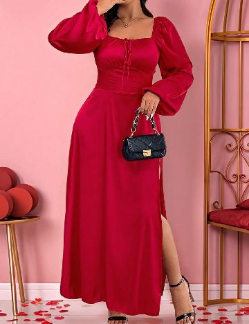 Rochie lunga SHEIN CURVE, rosu