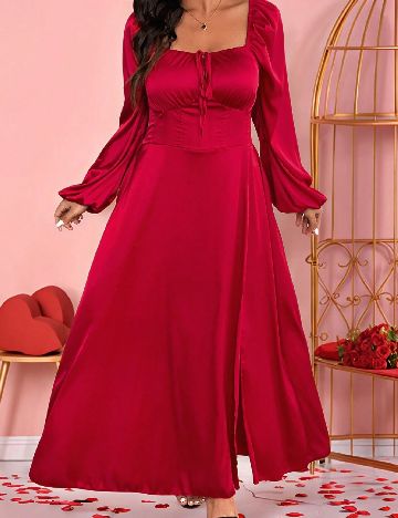 Rochie lunga SHEIN CURVE, rosu