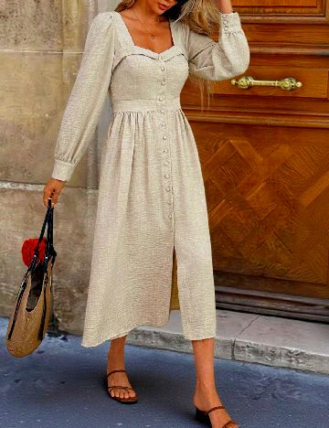 Rochie medie SHEIN, bej