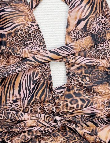 Costum de baie SHEIN, animal print