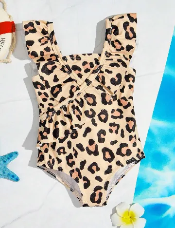 Costum de baie Shein Kids, animal print