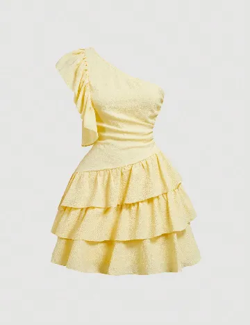 Rochie scurta SHEIN, galben