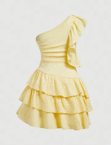 Rochie scurta SHEIN, galben