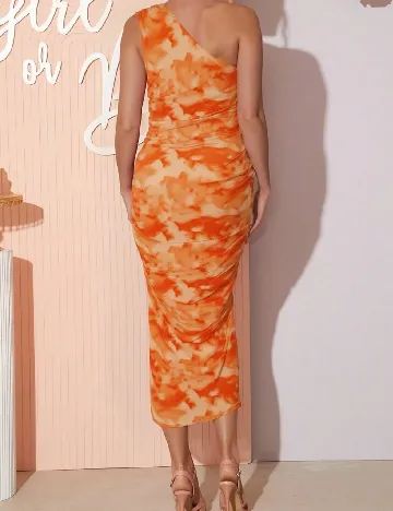 Rochie lunga SHEIN Maternity, portocaliu