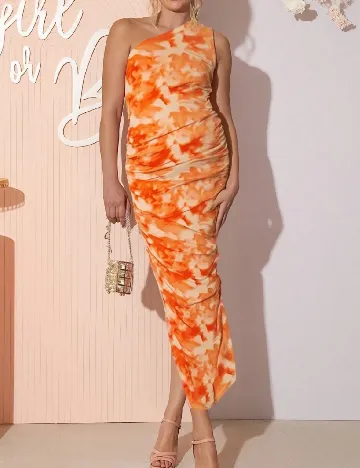 Rochie lunga SHEIN Maternity, portocaliu