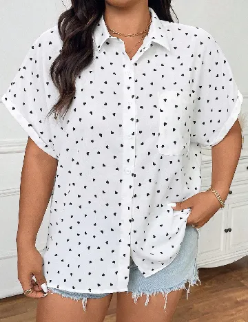 Camasa SHEIN CURVE, alb